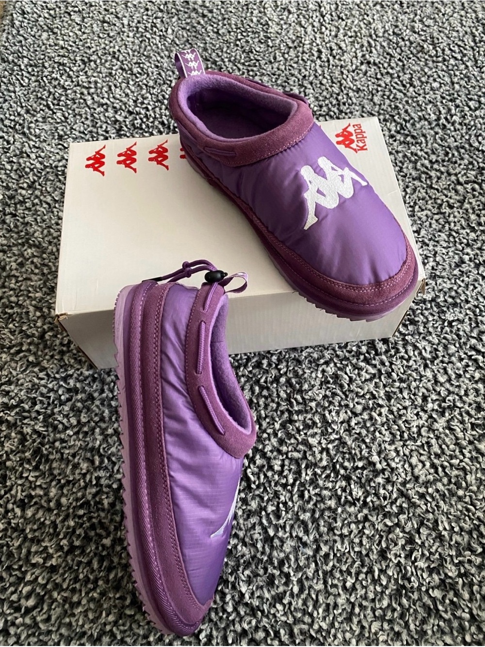 Kappa Slippers, Authentic Mule 3, Purple, NIB